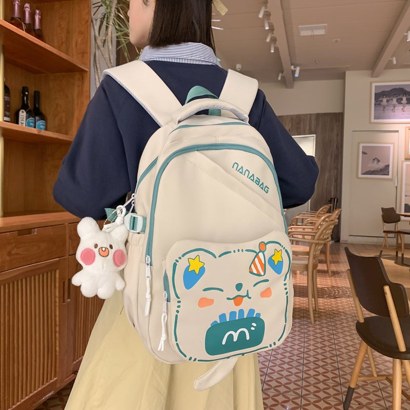 Cute cartoon student school bag large capacity backpack