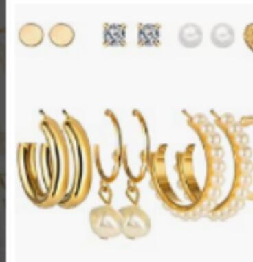 6-Pair Metal Circle Earring Set