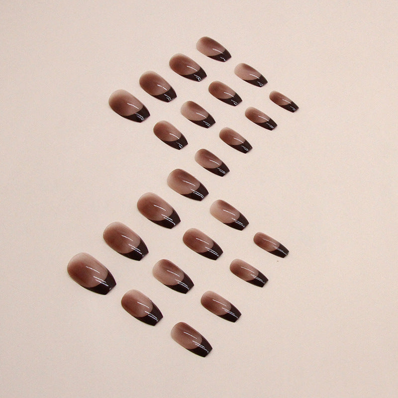 Short Ballet French Fake Nails