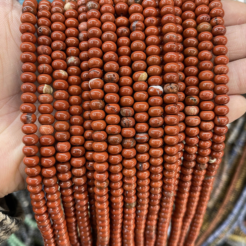 6 * 4Mm natural stone crystal abacus beads loose beads