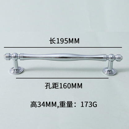 Brass silver door handle