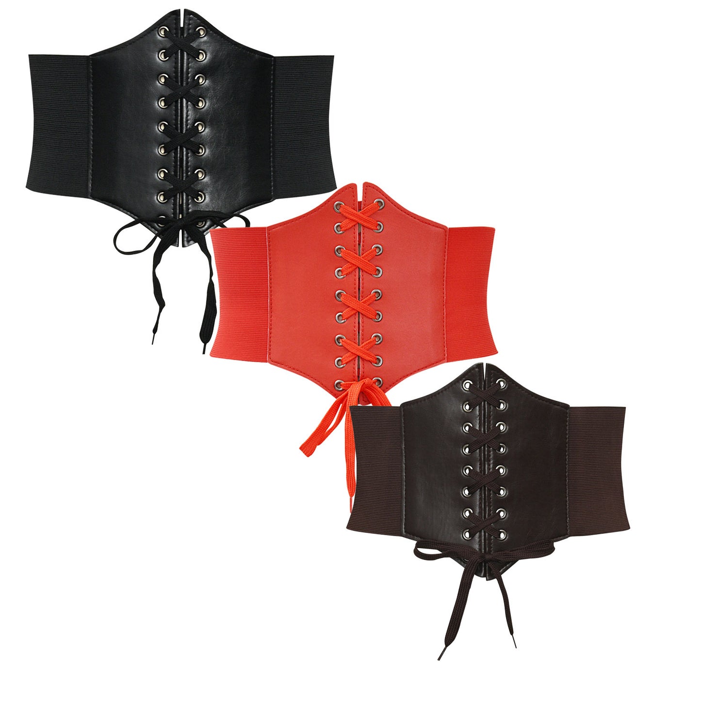 Elastic waist width belt