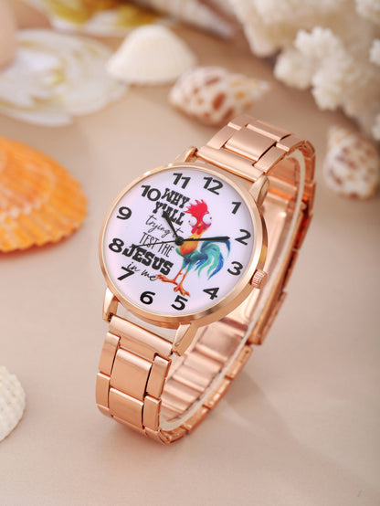 Pearl Jewelry Set Quartz Watch