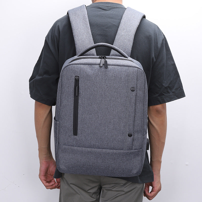 Simple business backpack computer bag