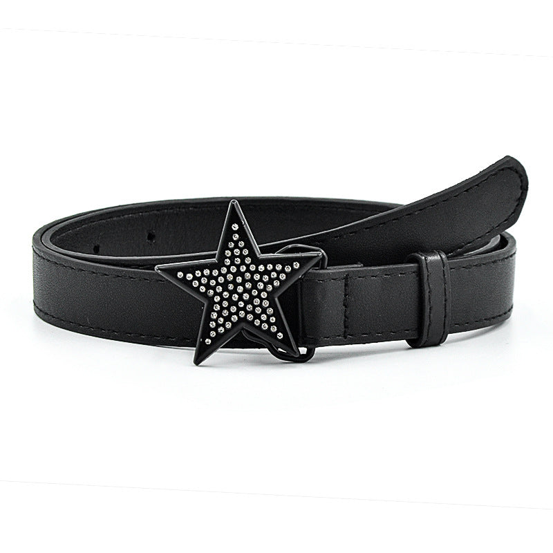 Black Star Rhinestone Belt