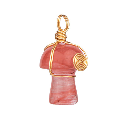 Pendente Cogumelo Cristal 20mm 