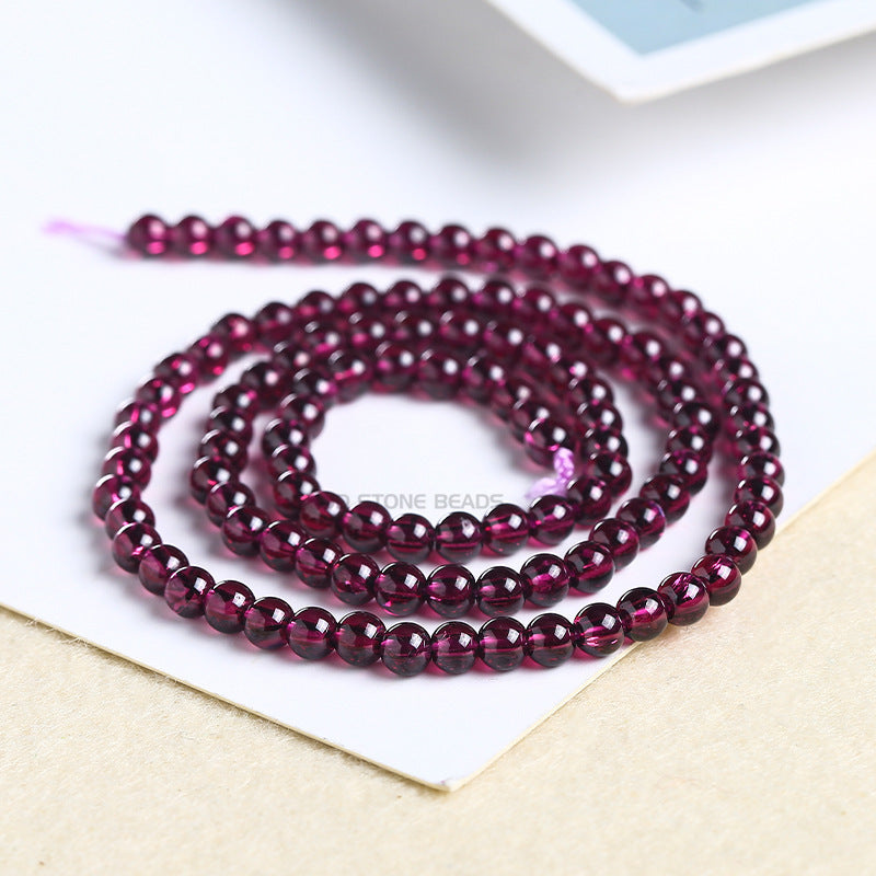A goods natural garnet loose beads