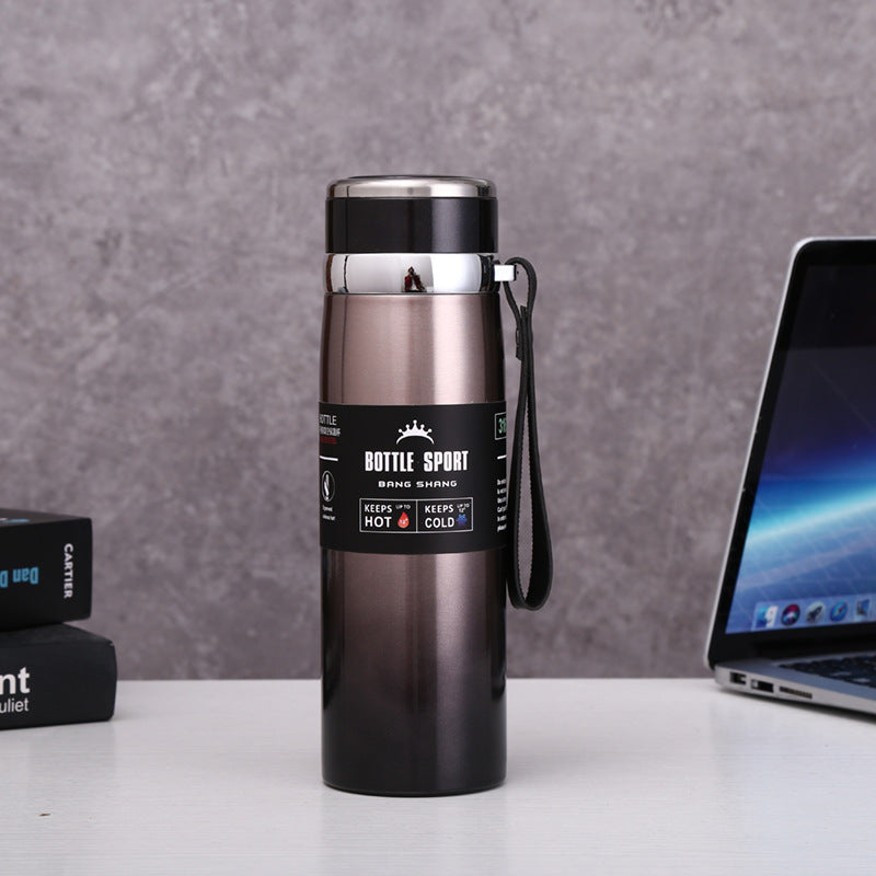 304 Stainless Steel Insulated Mug with Carrying Strap