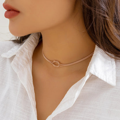 Snake bone chain versatile necklace collar