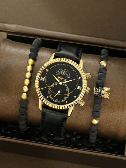 Creative Alloy Watch Sports Bracelet Set
