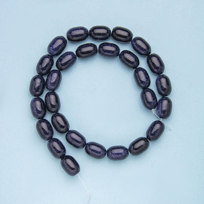 Contas de arroz ovais de cristal, contas soltas 