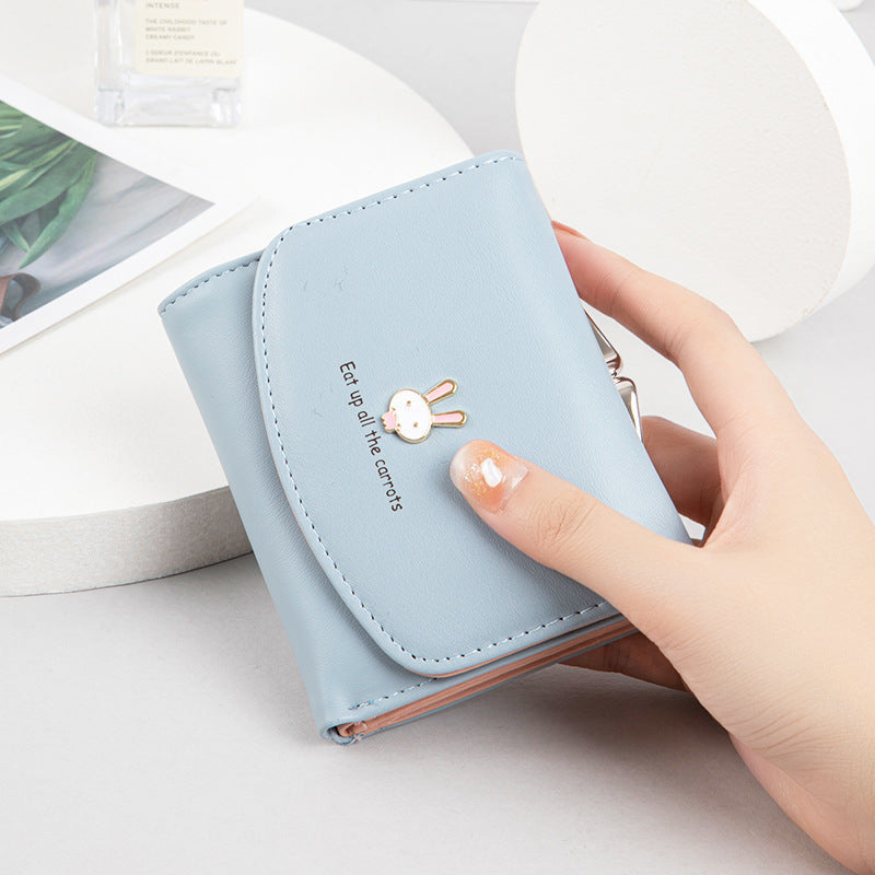 Cute rabbit wallet pu leather