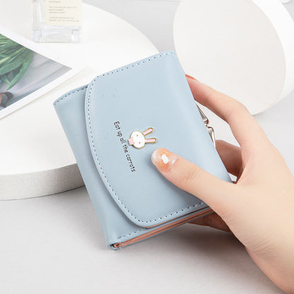 Cute rabbit wallet pu leather