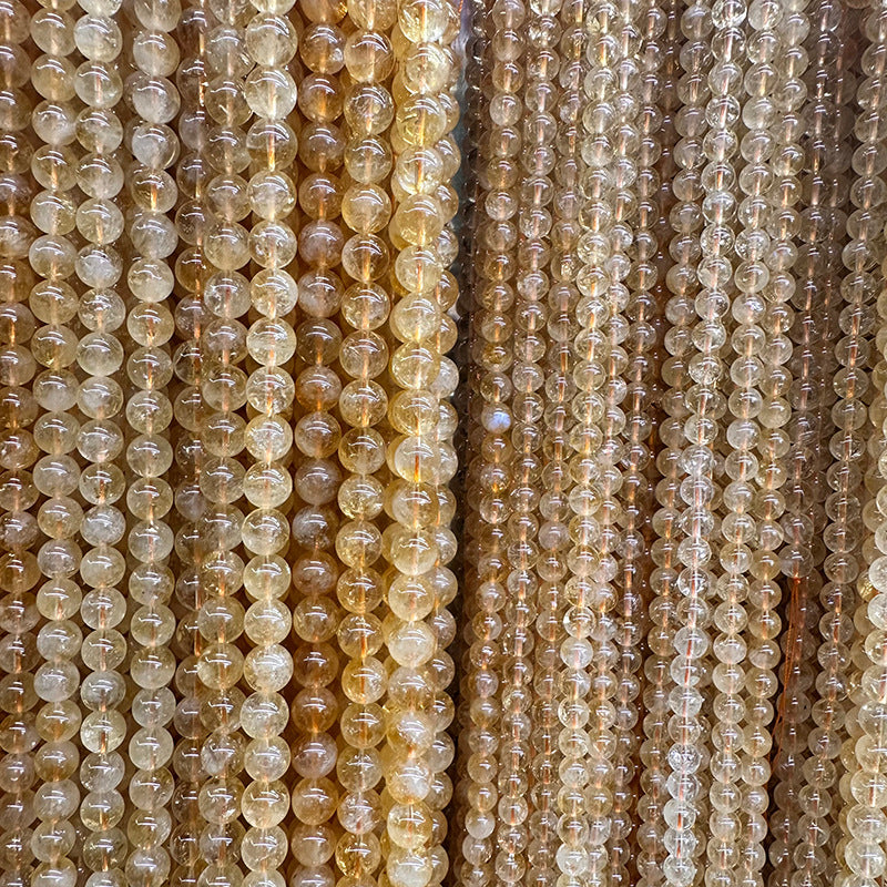 6-10mm natural uncolored unwaxed yellow crystal