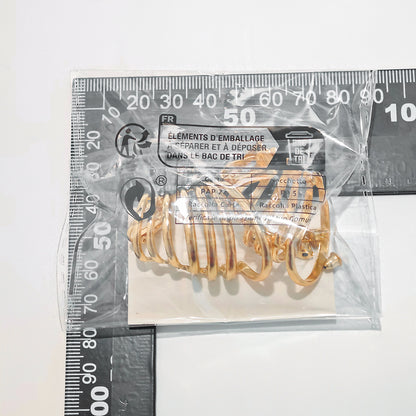 Ear clips Fan iron ring earrings