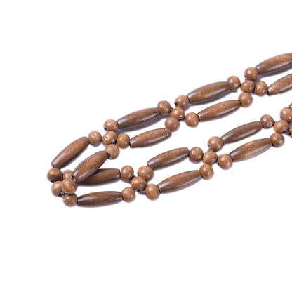 Beaded decorative woven waist chain