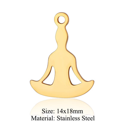 5 pcs/titanium steel accessories Tree of Litfe pendan