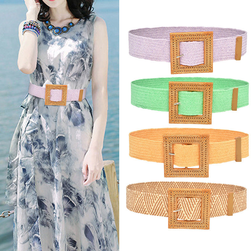 Braided elastic elastic belt