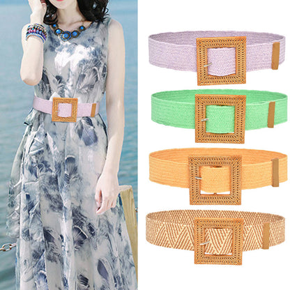 Braided elastic elastic belt