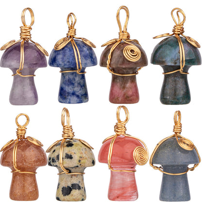 Pendente Cogumelo Cristal 20mm 