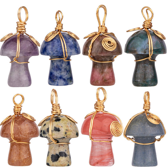 Colgante de seta de cristal de 20 mm 