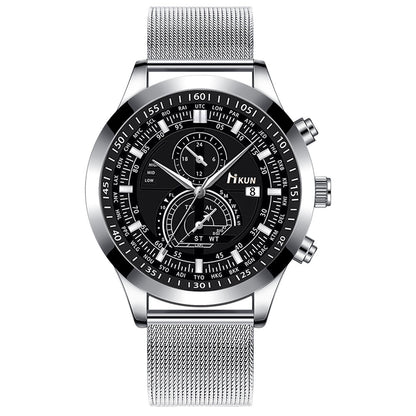 Sports versatile mesh belt quartz watch