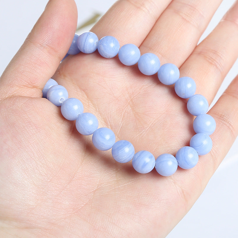 Synthetic blue-purple agate loose beads