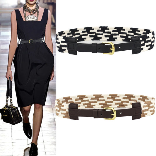 First layer cowhide belt women