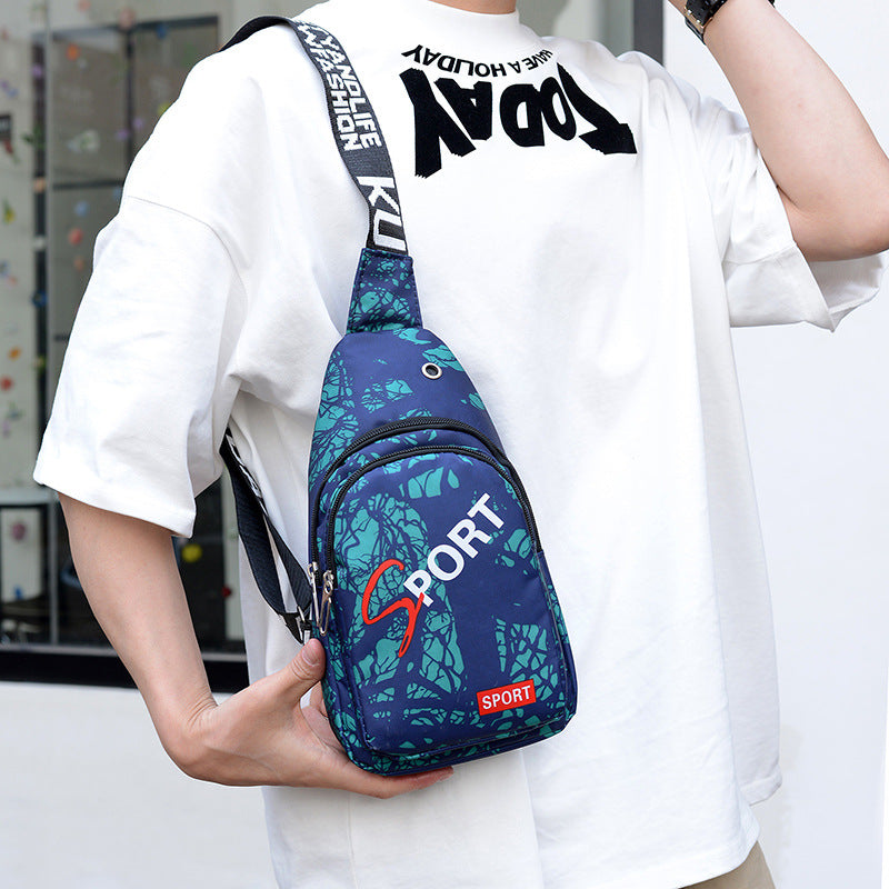 Color Chest bag Men's casual fanny pack