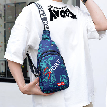 Color Chest bag Men's casual fanny pack