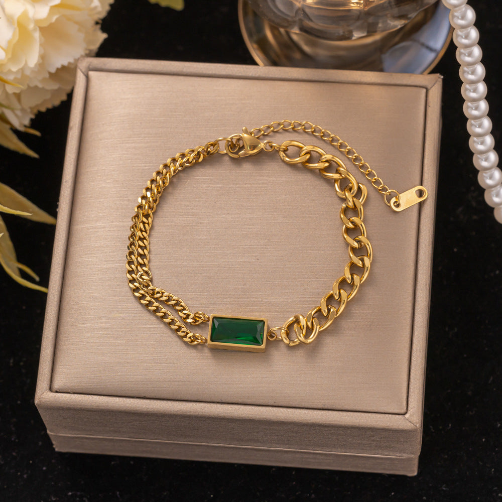 18K Gold Titanium Steel Bracelet