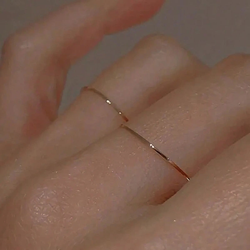 Thin Plain Stacking Rings (2-Piece Set)