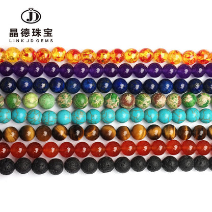 Colorful round beads loose beads DIY jewelry accessories