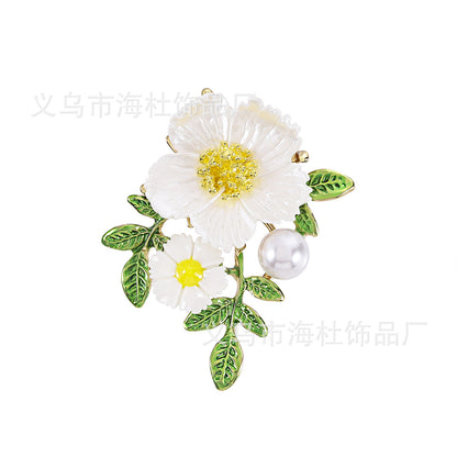 Camellia Brooch Female High-end