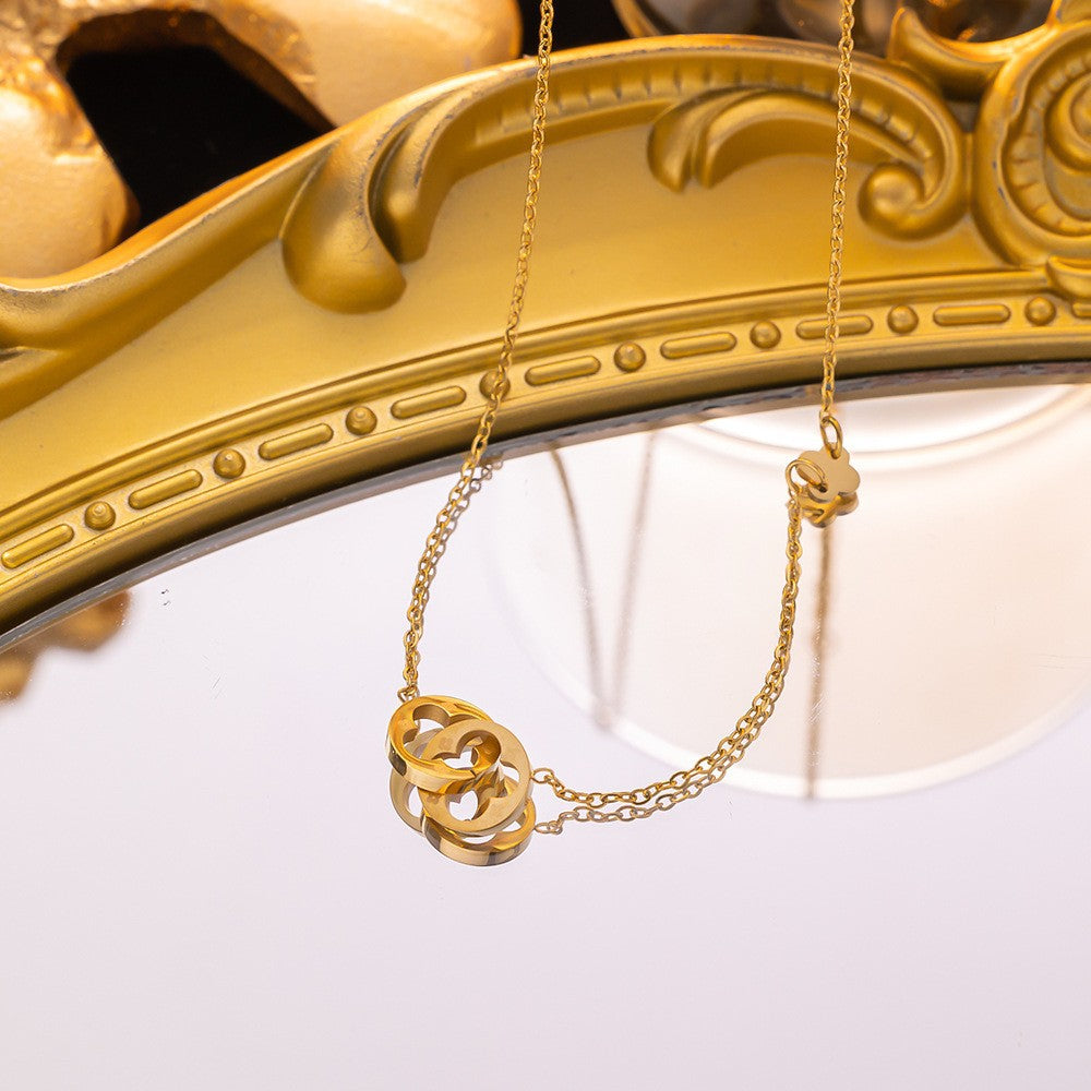 Titanium Steel Mori Design Necklace