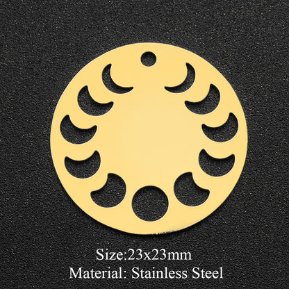 5 pcs/pack moon geometry accessories DIY pendant