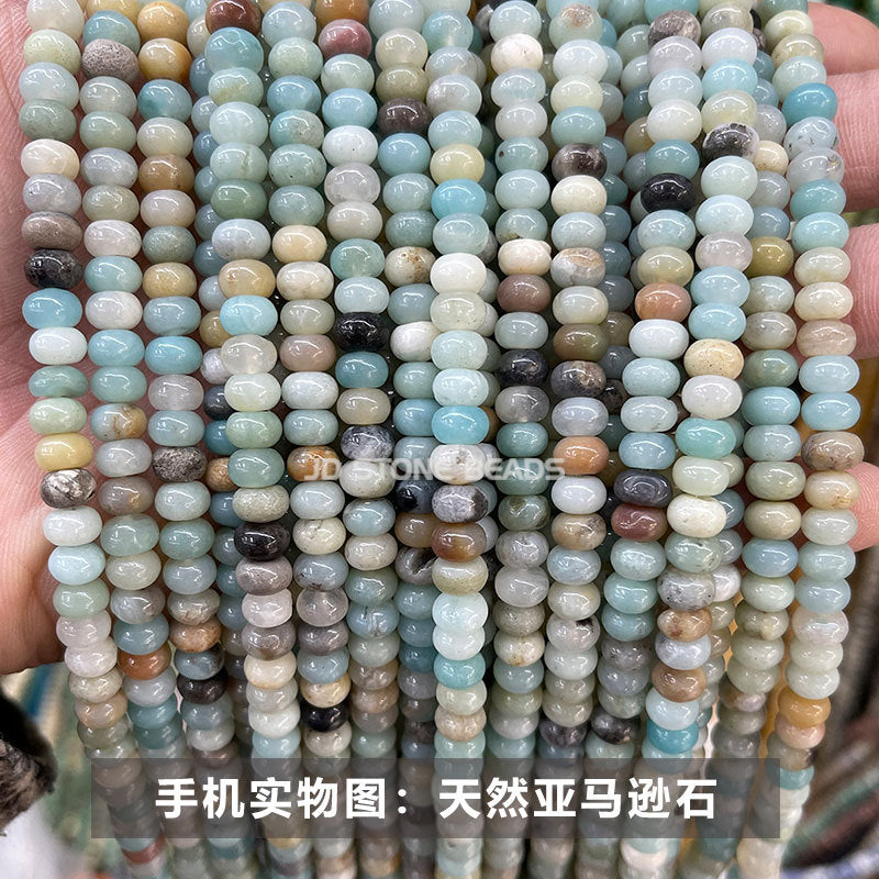 6 * 4Mm natural stone crystal abacus beads loose beads