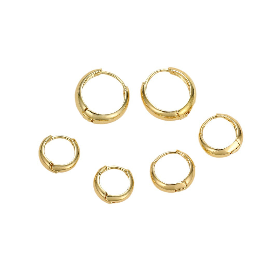 Geometric Gold Earring Set (3-Piece)