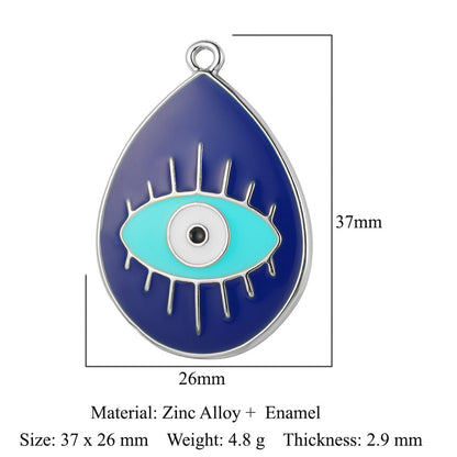 5 pcs/pack, eye cross alloy pendant.