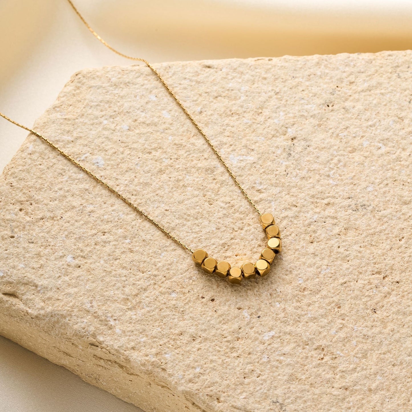 Titanium Steel Sugar Cube Necklace