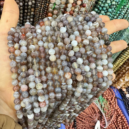 6-10mm natural Persian Gulf agate beads