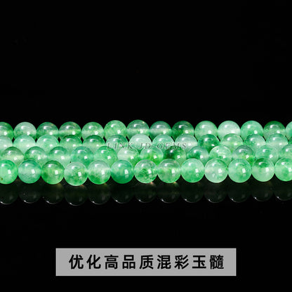 Colored jade round beads