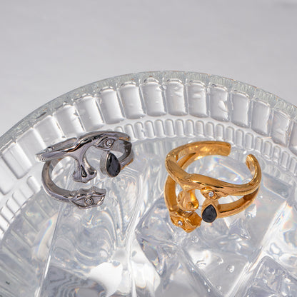 Geometric open ring fashion