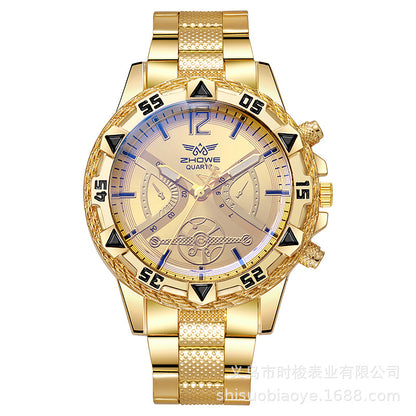 Cross-Border Blue Glass Men's Watch