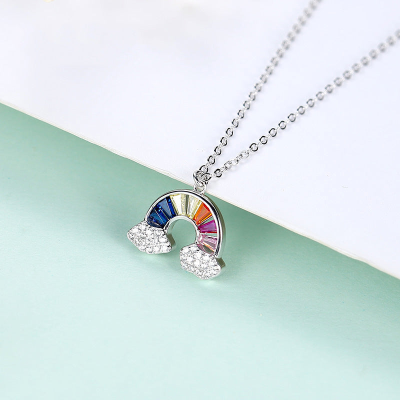 Rainbow Necklace Woman