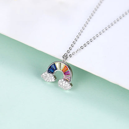 Rainbow Necklace Woman