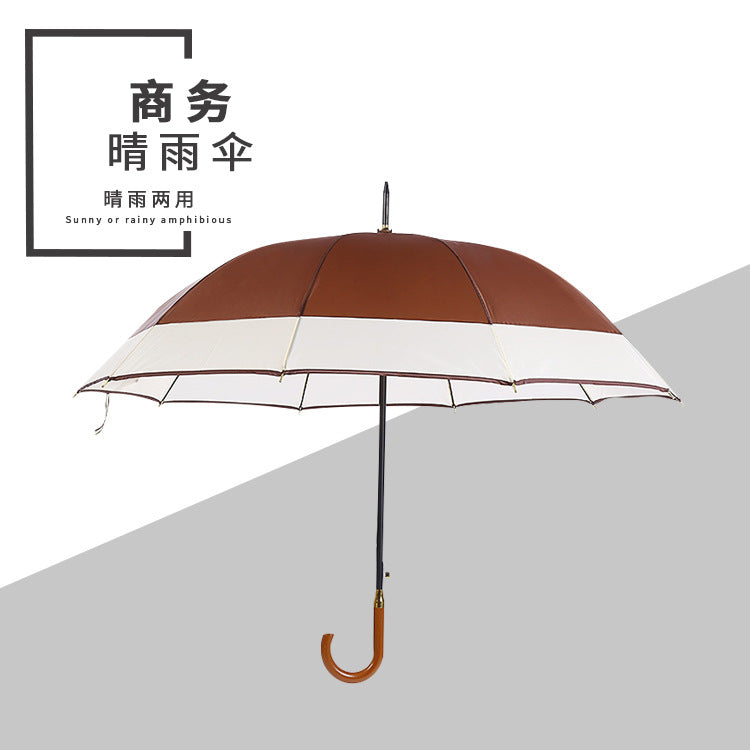 Oversized Double-Person Long Handle Umbrella 10 Ribs Business