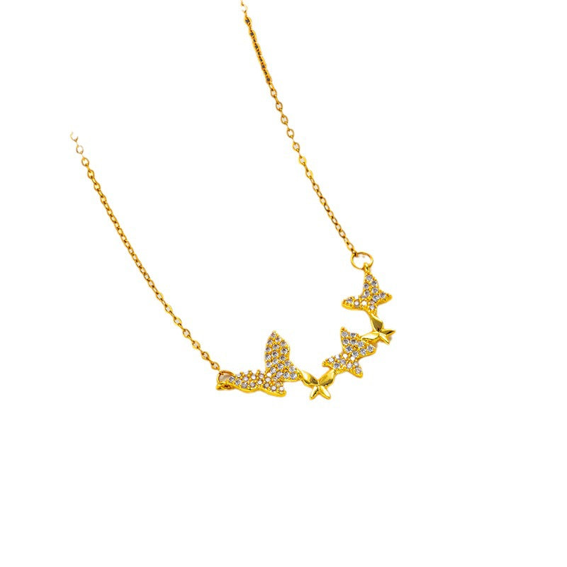 Chic Pendant Wholesale: Butterfly Collarbone Necklace, Ins Style, Elegant & Durable