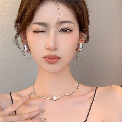 Pendientes de gota de agua hueca pendientes de personalidad y temperamento 