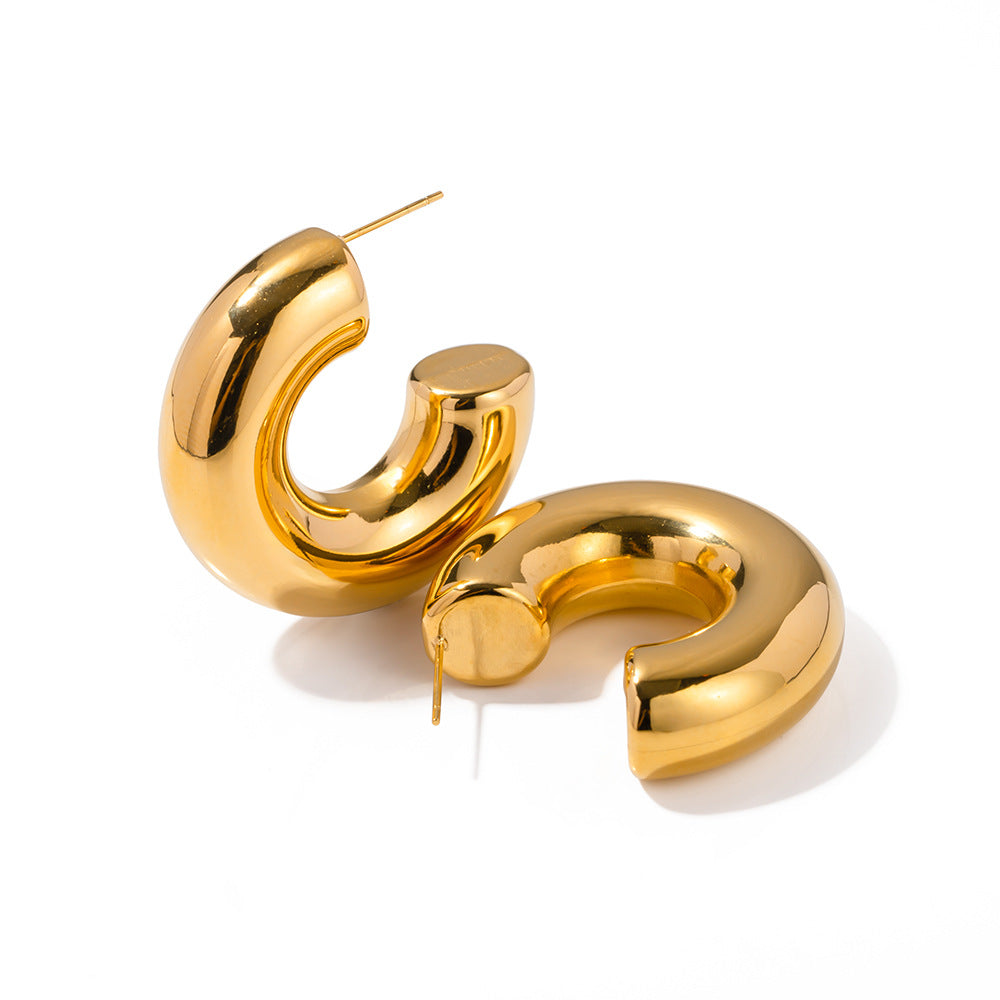 C-shaped earrings high quality